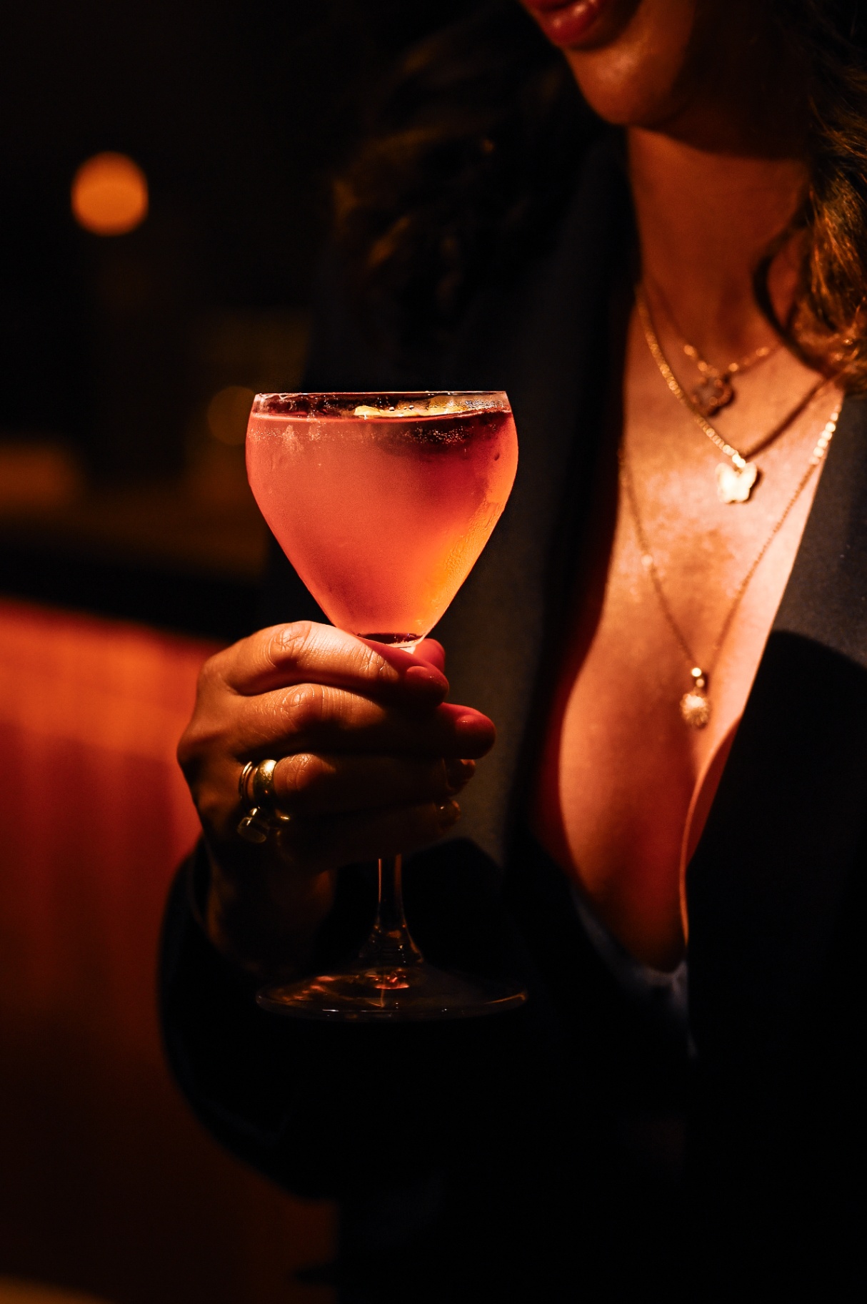 Cosmopolitan in a coupe glass